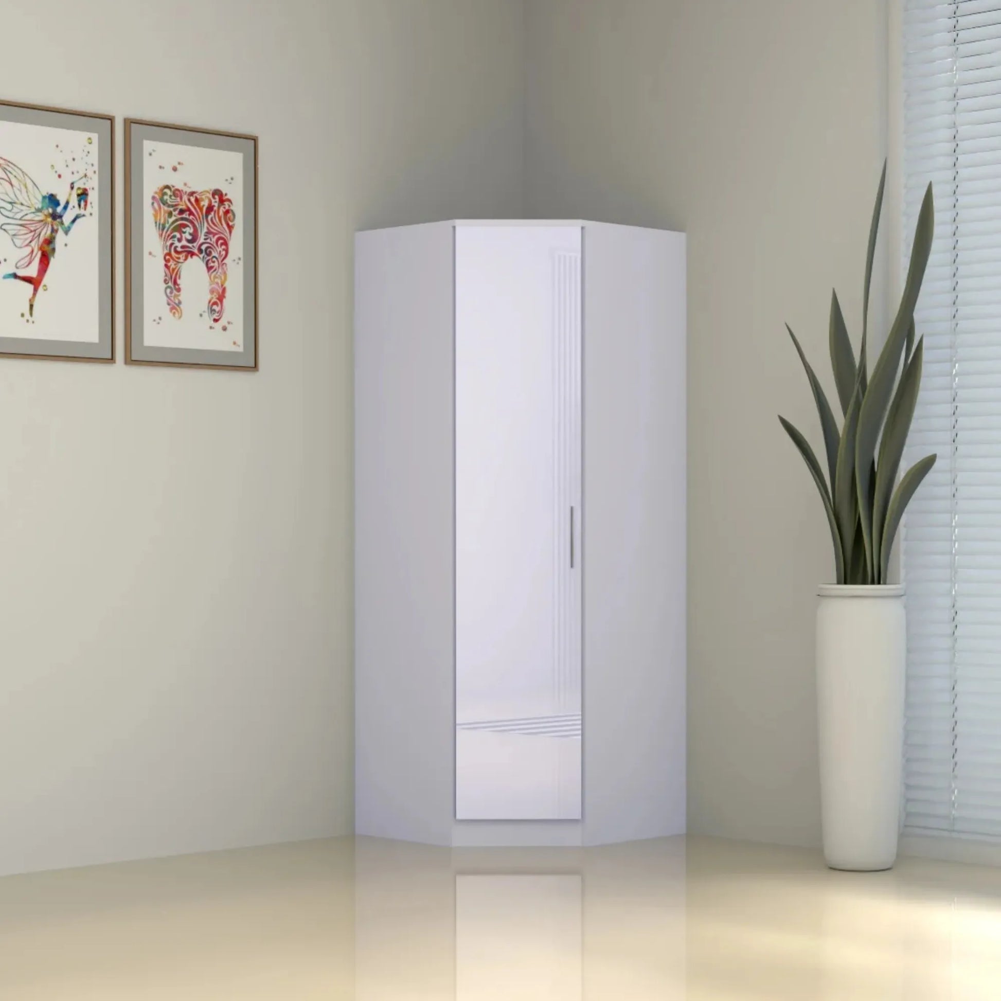 Verona | 1 door Corner | White