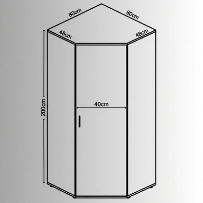 Verona | 1 door Corner | White