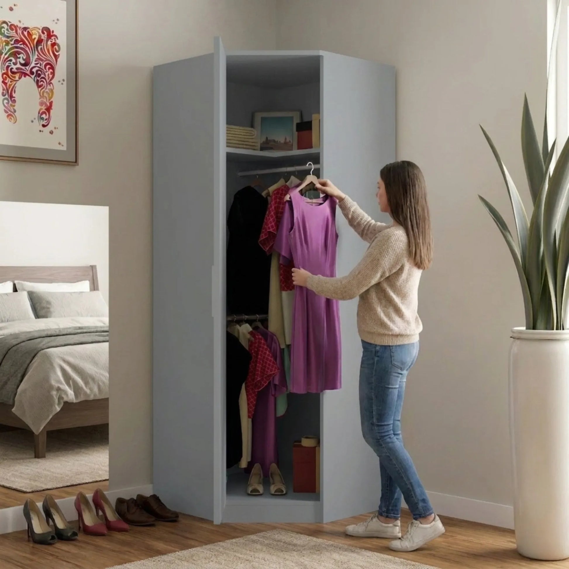 Verona | 1 door Corner | Gray