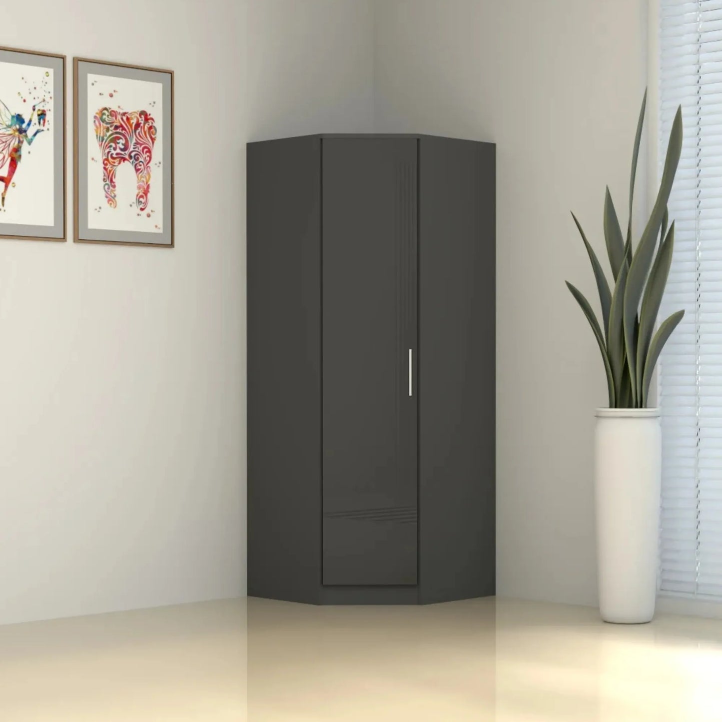 Verona | 1 door Corner | Dark Gray