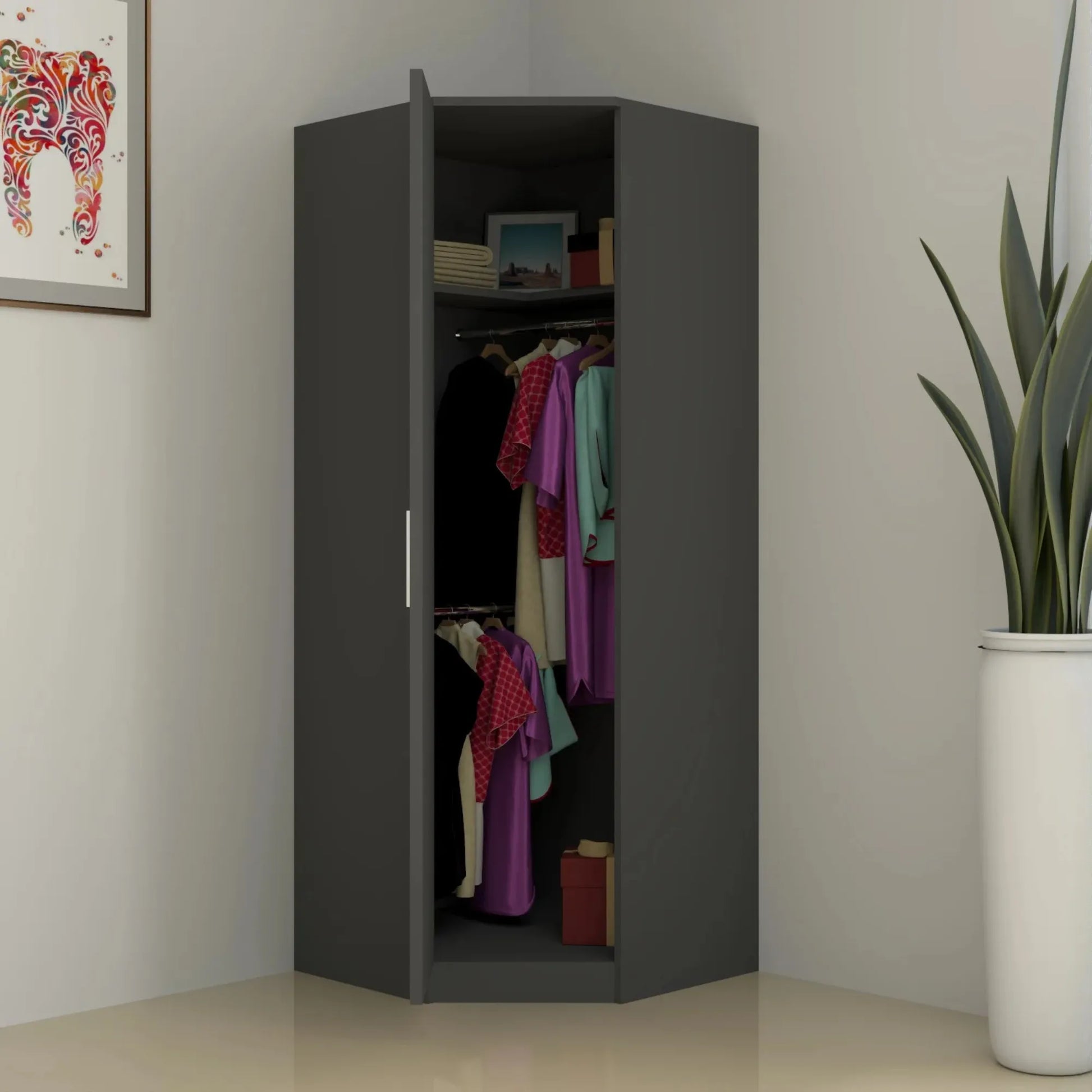 Verona | 1 door Corner | Dark Gray