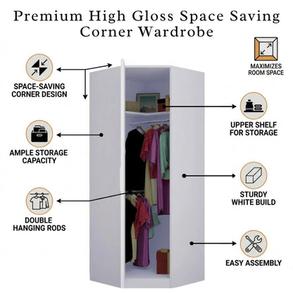 Verona | 1 door Corner | White