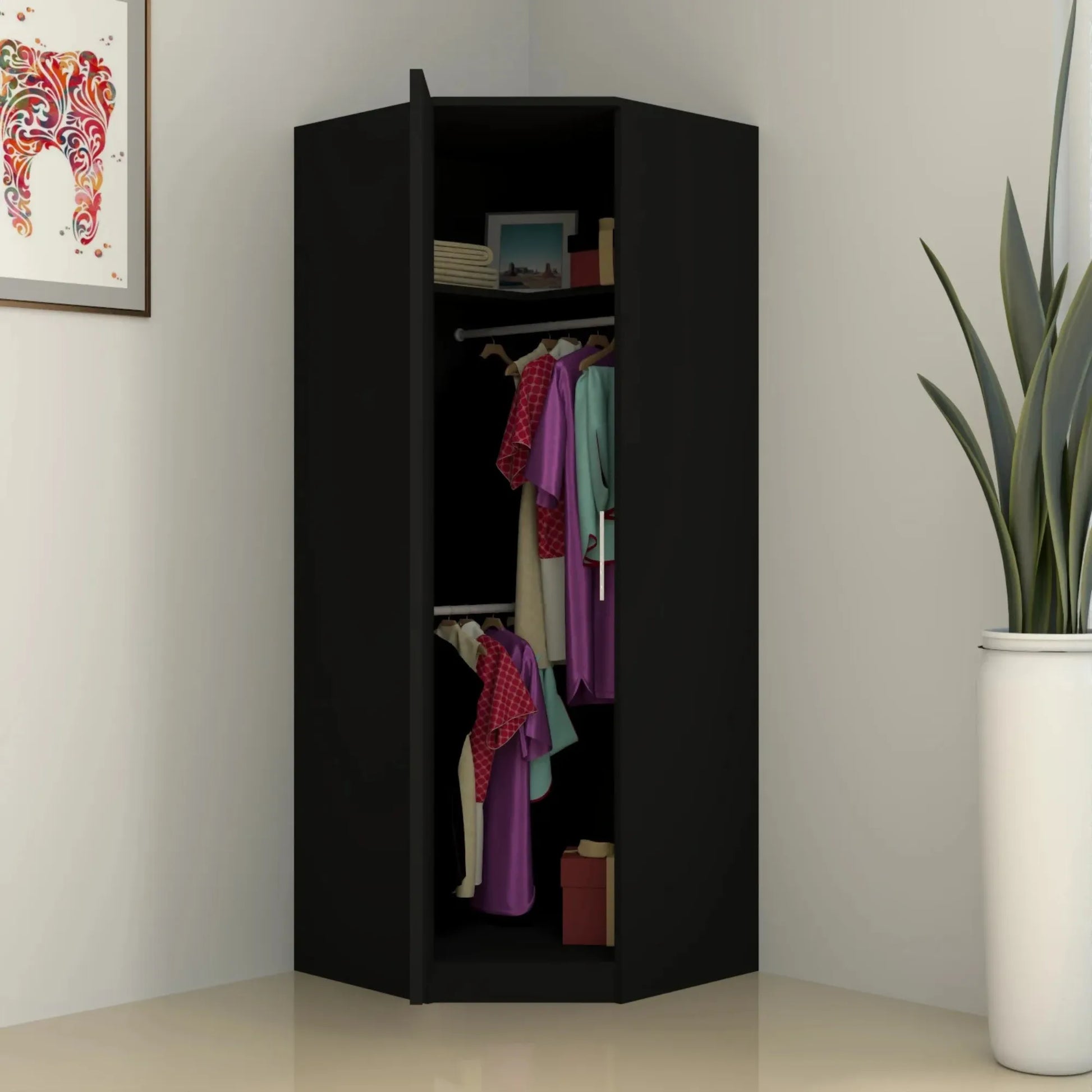 Verona | 1 door Corner | Black