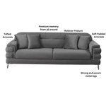Load image into Gallery viewer, Modern Fabric Sofa Set  with Cushions
