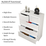 Load image into Gallery viewer, 5 Drawers-High Gloss chest of Drawers
