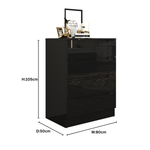 Load image into Gallery viewer, High Gloss 4-Pull-Out Storage Chest of Drawers
