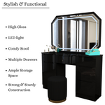 Load image into Gallery viewer, Dressing Table with Stool
