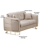 Load image into Gallery viewer, Stylish Plush Velvet Sofa Set
