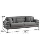 Load image into Gallery viewer, Modern Fabric Sofa Set  with Cushions
