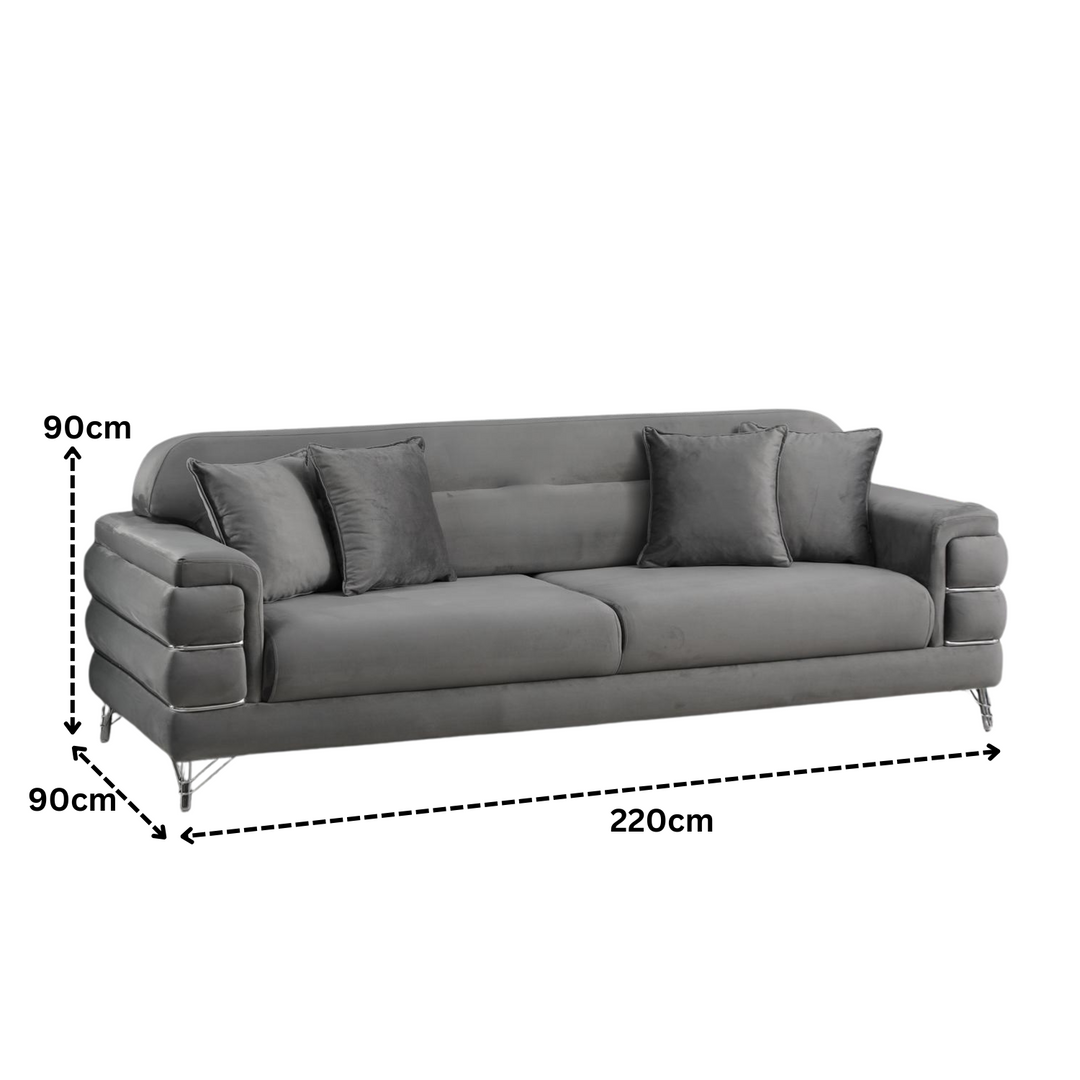 Modern Fabric Sofa Set  with Cushions