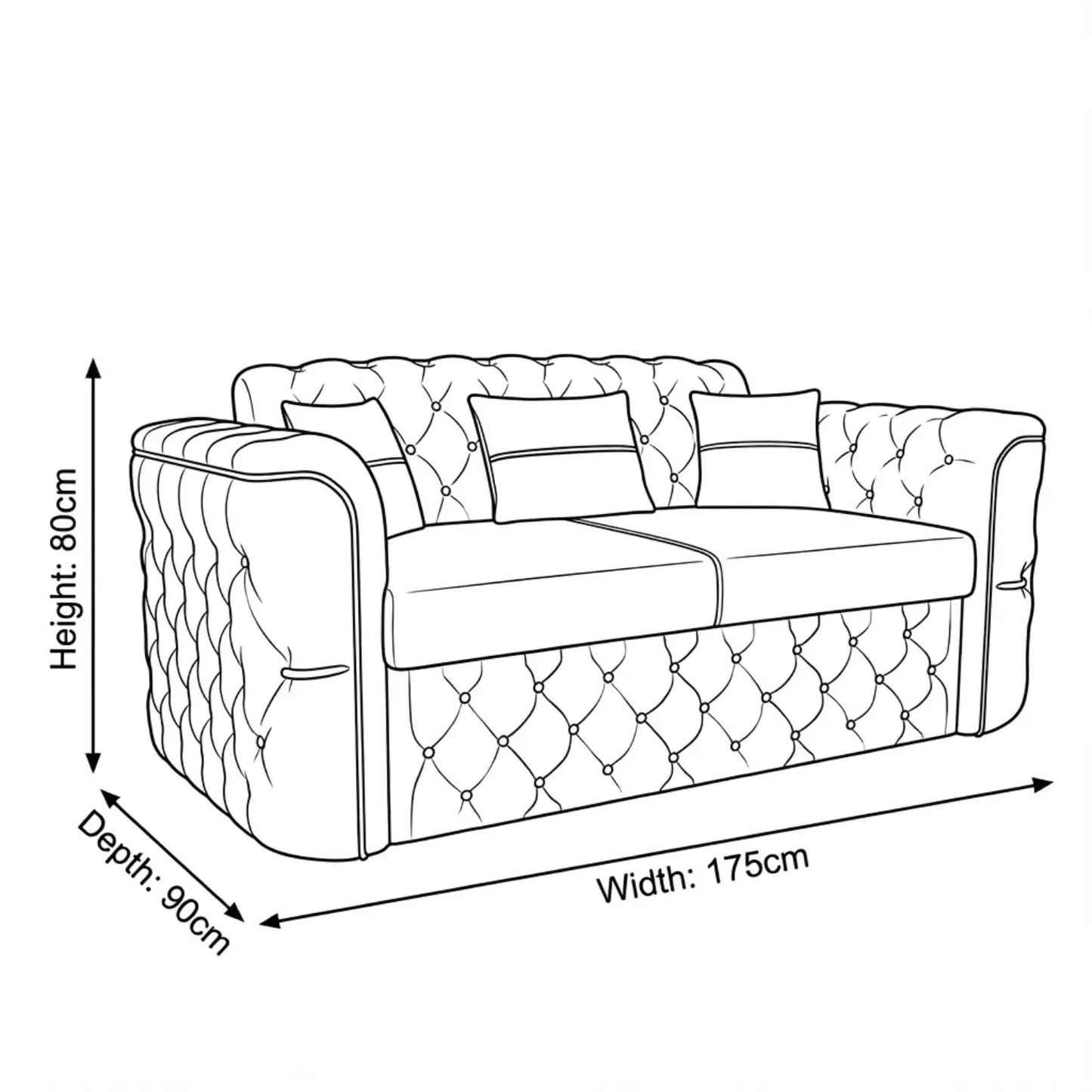 Brown 2 seater