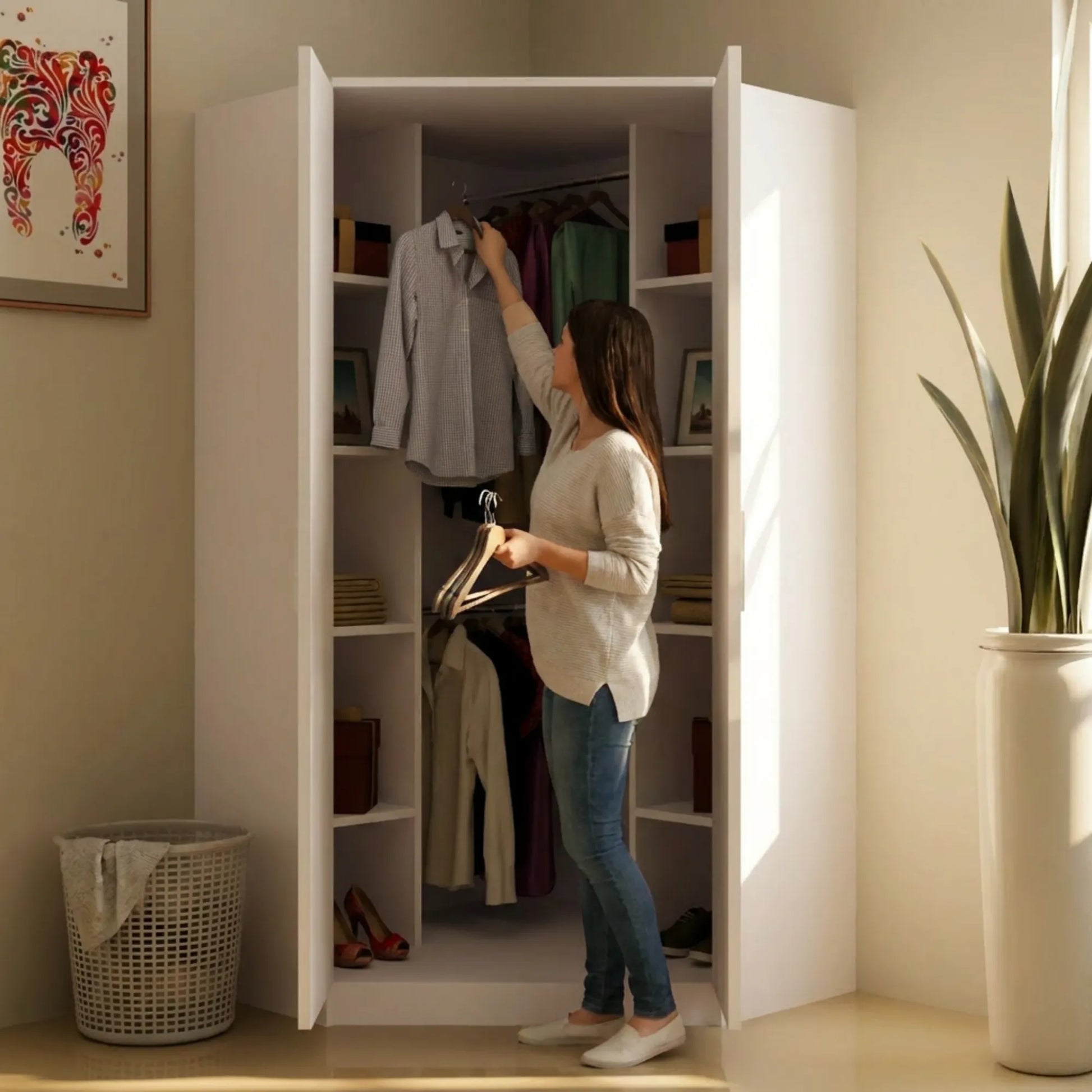 Verona | 2 door Corner | White