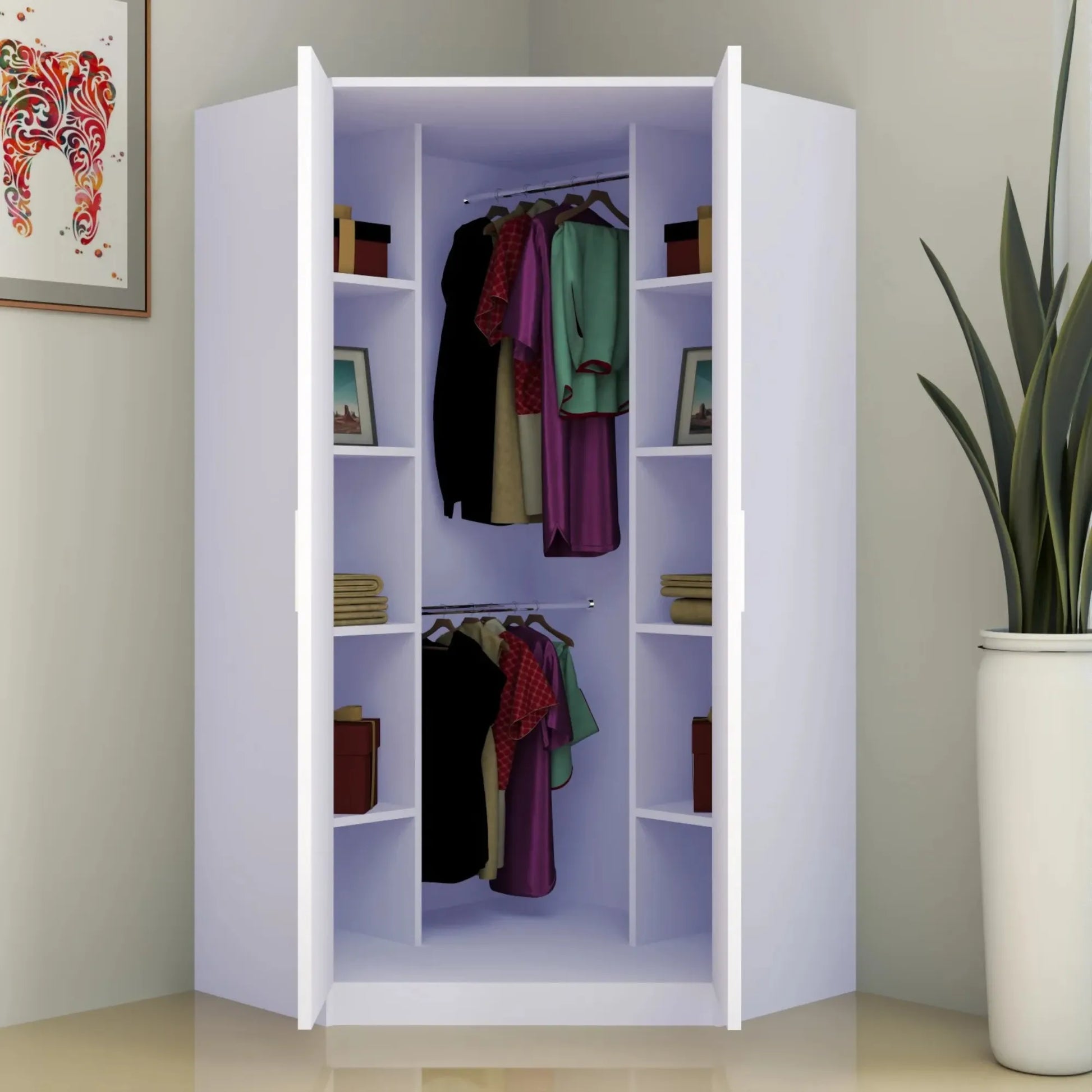 Verona | 2 door Corner | White