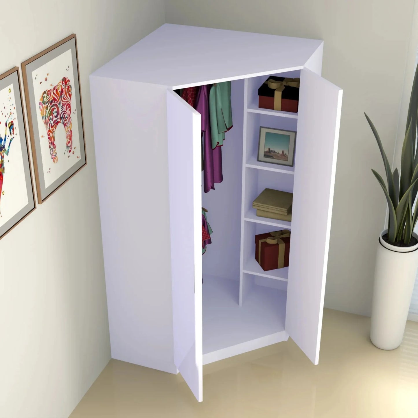 Verona | 2 door Corner | White
