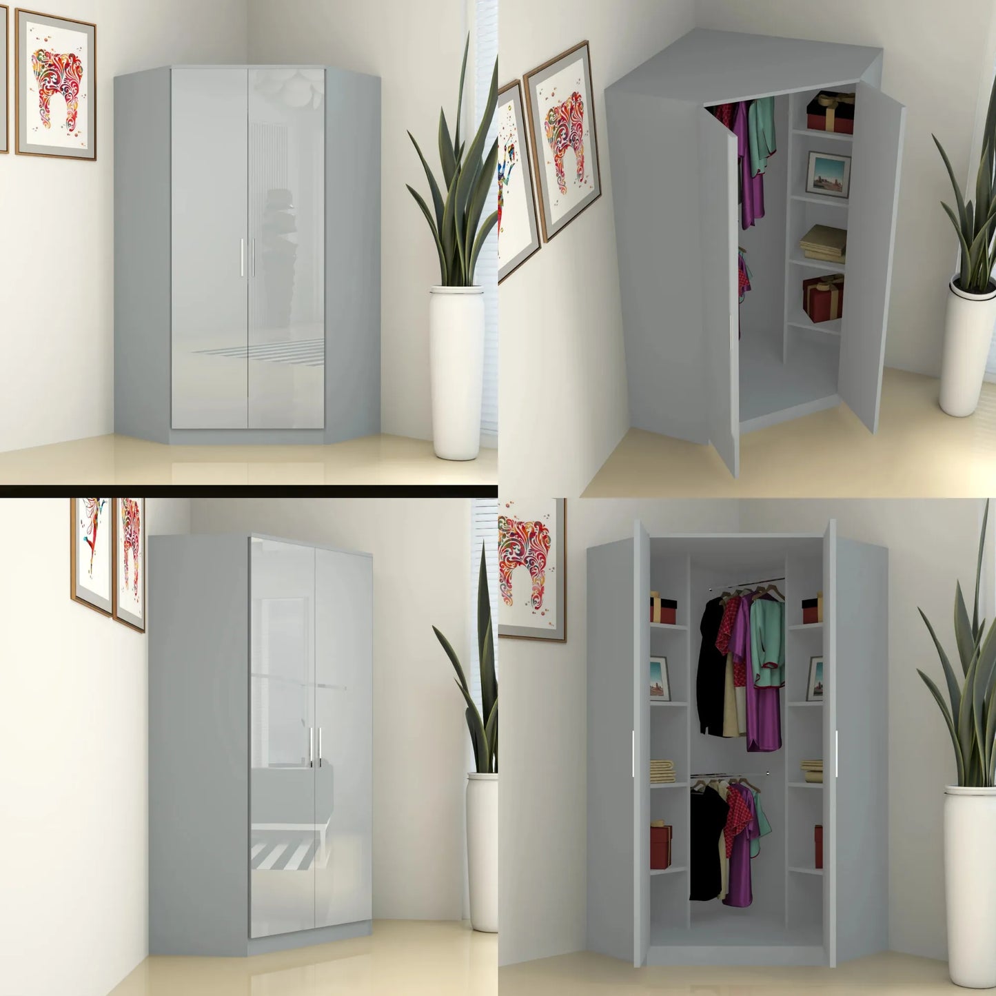 Verona | 2 door Corner | Grey
