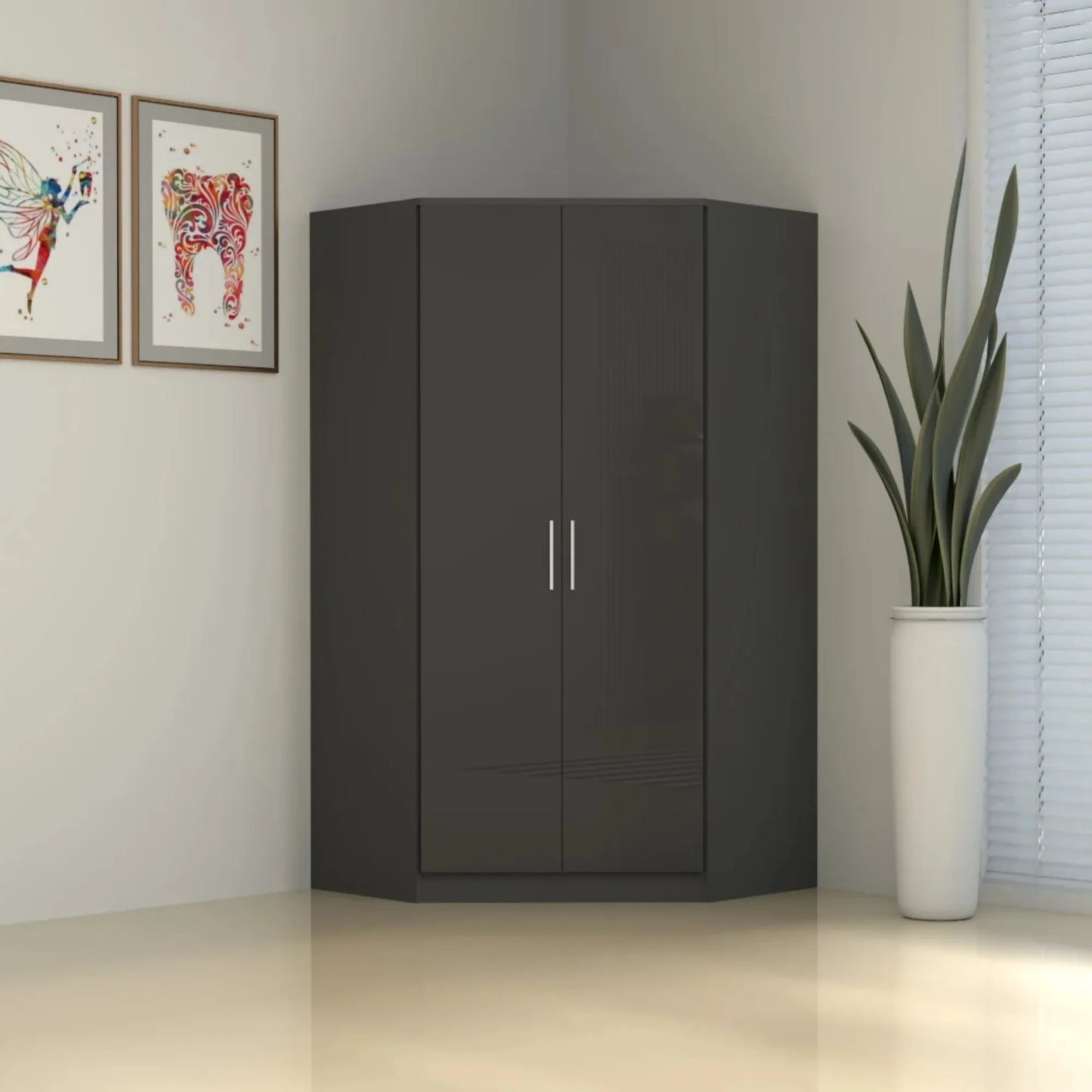 Verona | 2 door Corner | Dark Grey