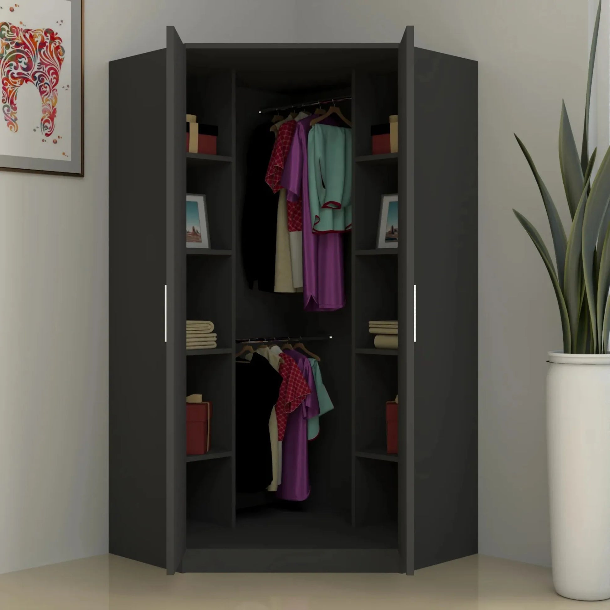Verona | 2 door Corner | Dark Grey
