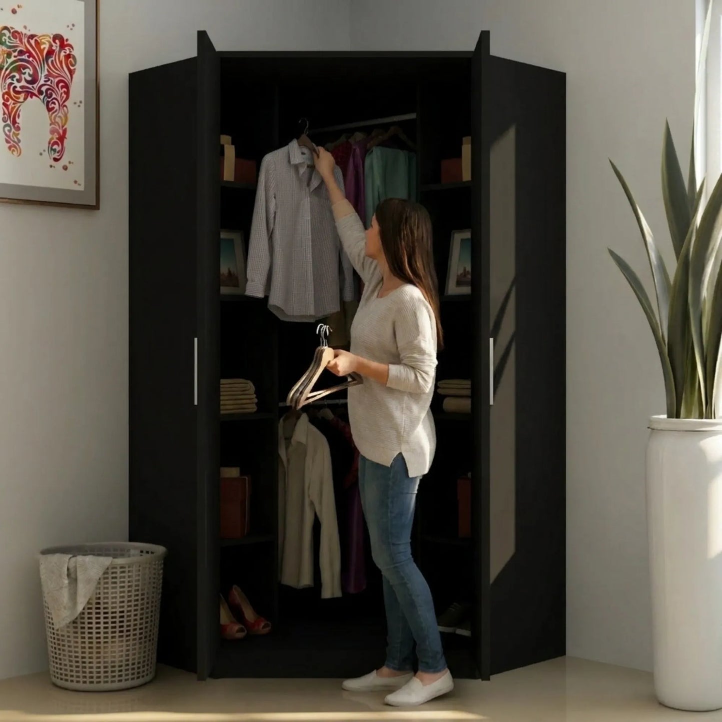 Verona | 2 door Corner | Black