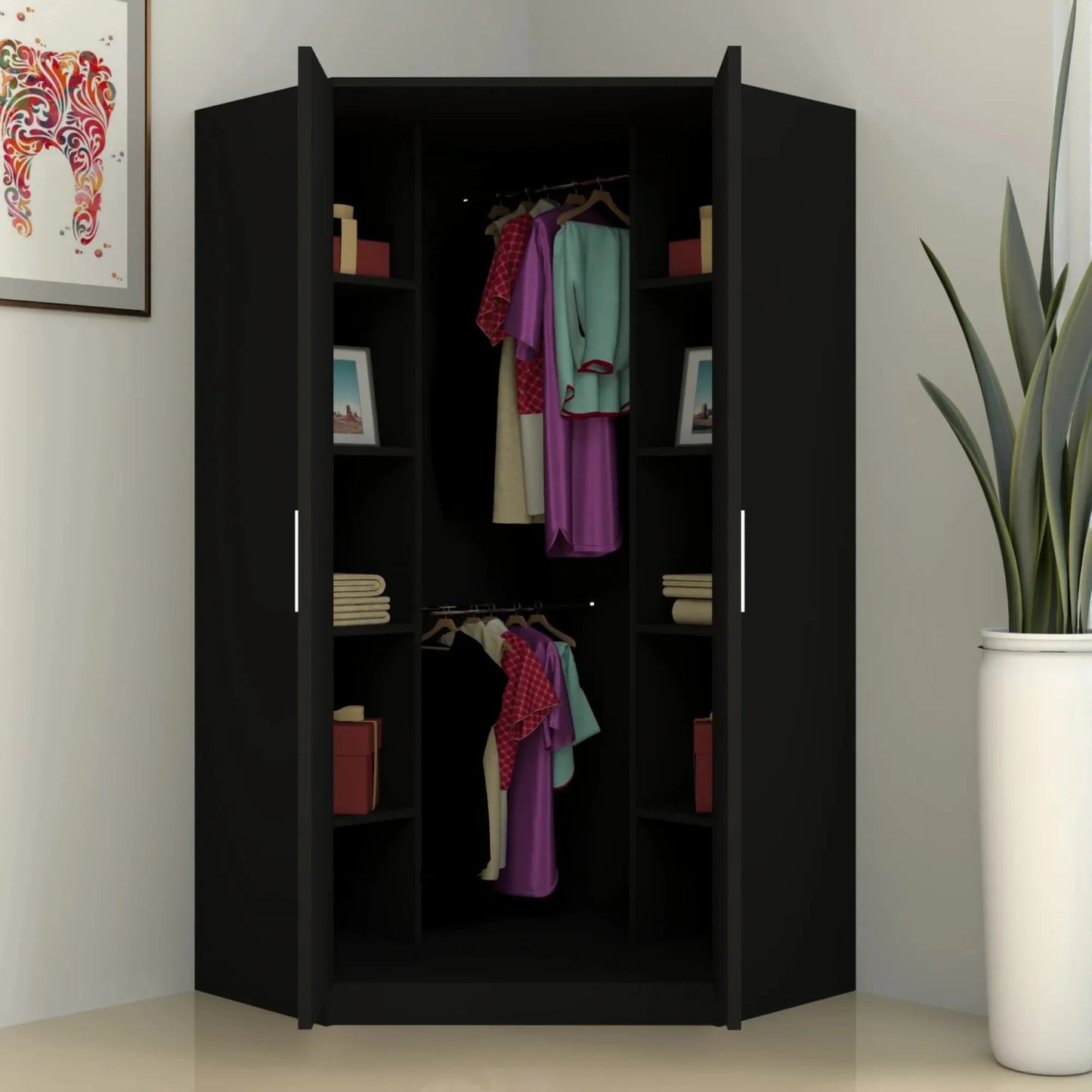 Verona | 2 door Corner | Black