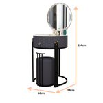 Load image into Gallery viewer, Modern Round Marble Dressing Table
