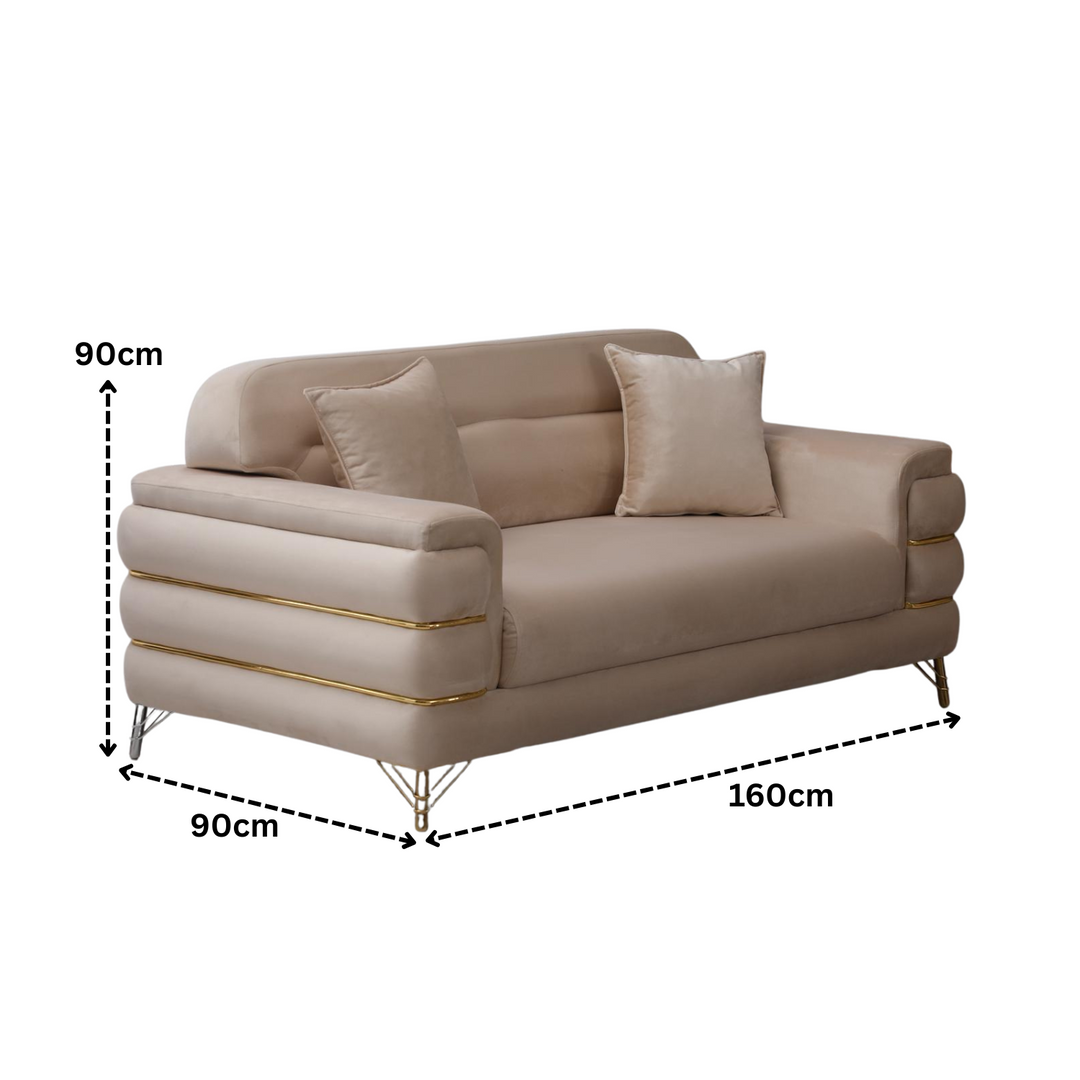 Modern Fabric Sofa Set  with Cushions
