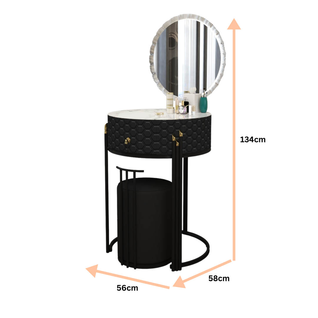 Modern Round Marble Dressing Table