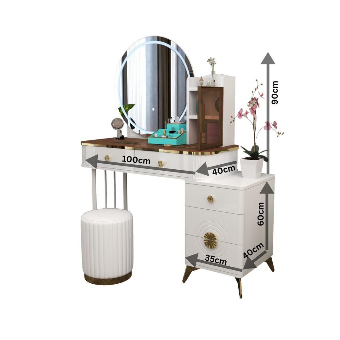 Modern Dressing Table with LED Mirror