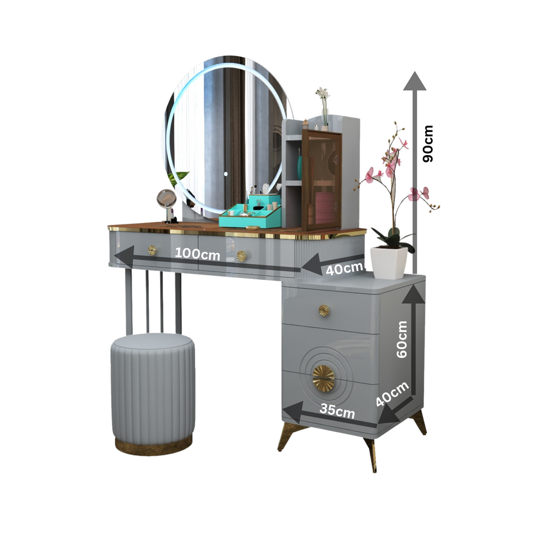 Modern Dressing Table with LED Mirror