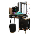 Load image into Gallery viewer, High Gloss Dressing Table with Mirror
