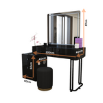 Load image into Gallery viewer, High Gloss Dressing Table with Drawers
