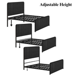 Load image into Gallery viewer, Metal Bed Frame with Diamond Stitching
