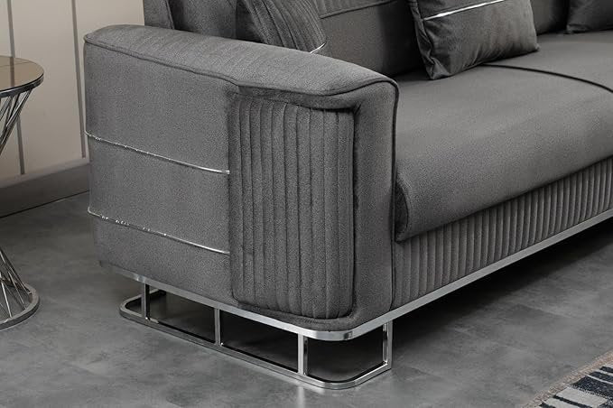 Stylish Plush Velvet Sofa Set