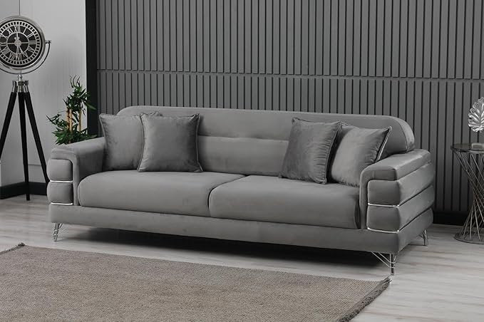 Modern Fabric Sofa Set  with Cushions
