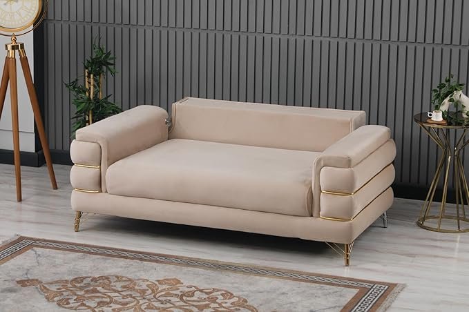 Modern Fabric Sofa Set  with Cushions