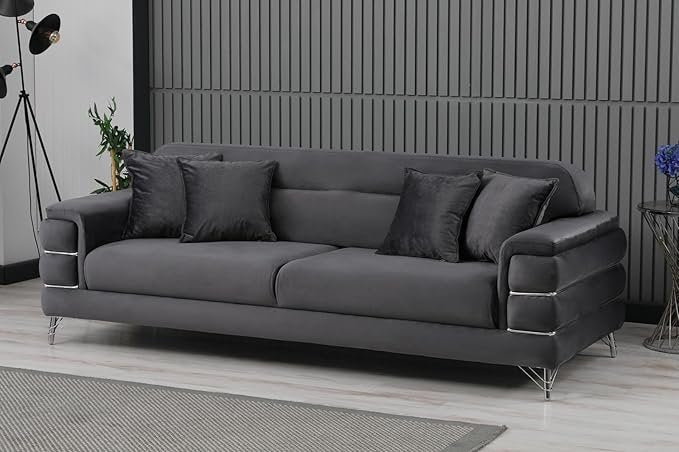 Modern Fabric Sofa Set  with Cushions