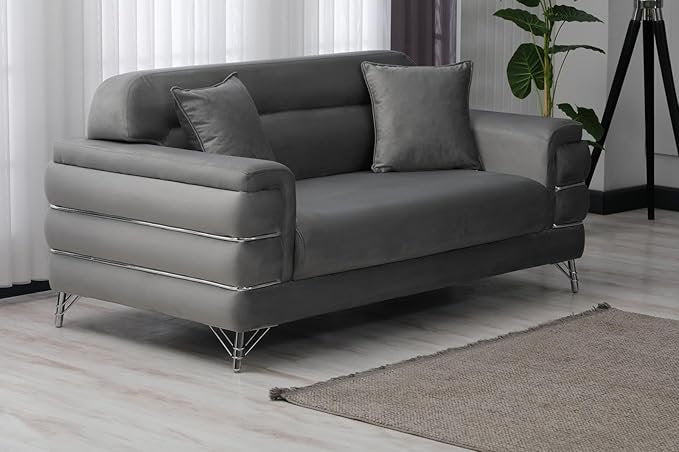 Modern Fabric Sofa Set  with Cushions