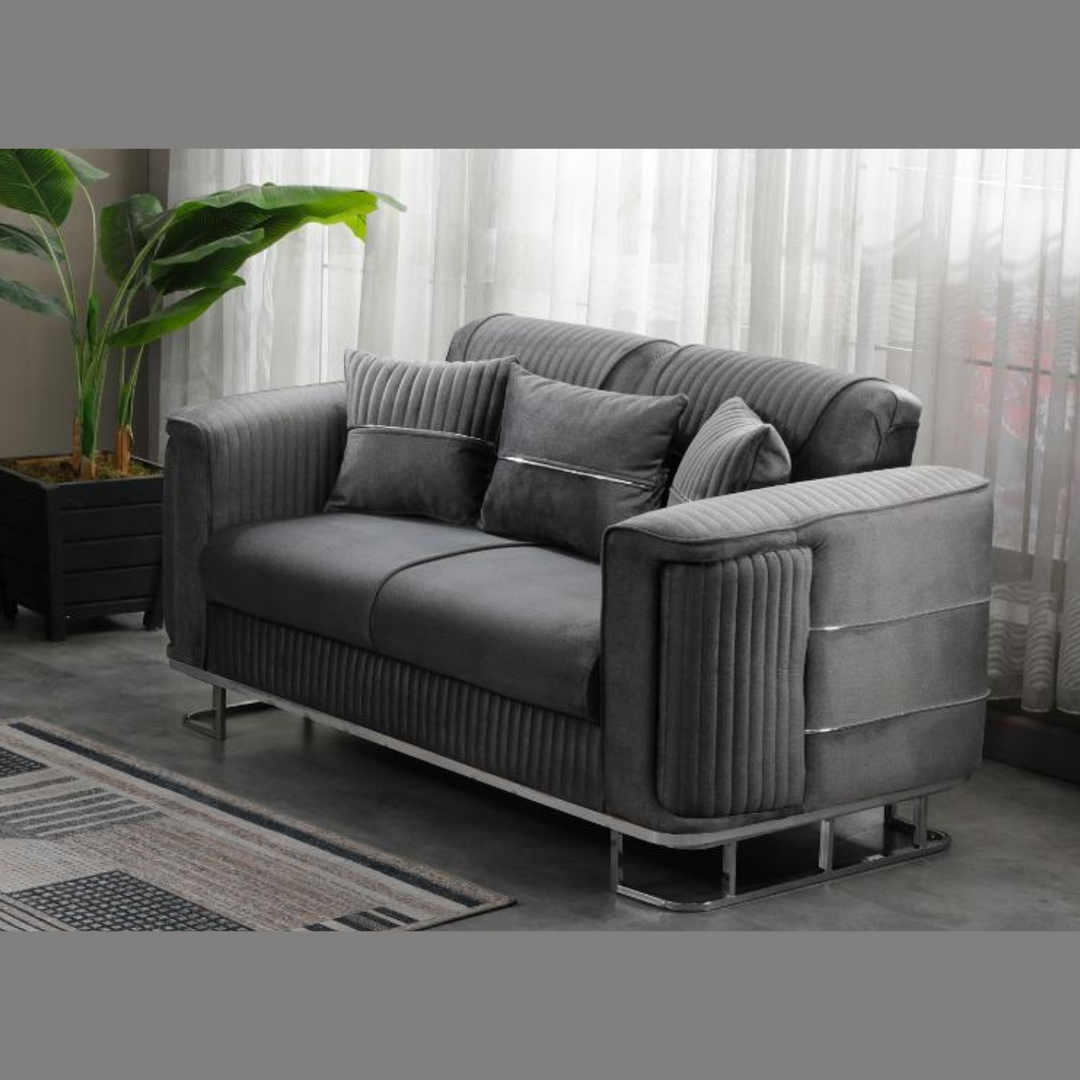 Stylish Plush Velvet Sofa Set