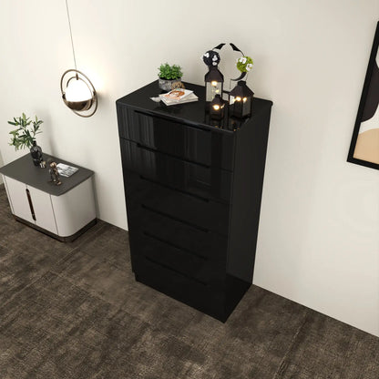 Astoria 6 Drawers Chest Black