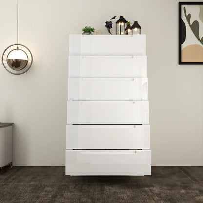 Astoria 6 Drawers Chest White