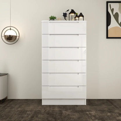 Astoria 6 Drawers Chest White