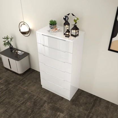 Astoria 6 Drawers Chest White