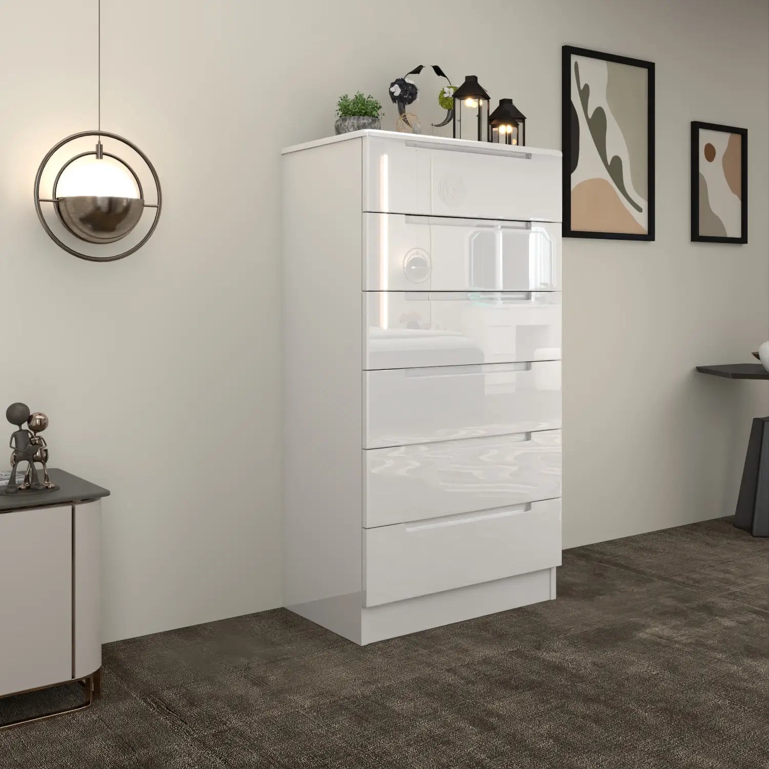 Astoria 6 Drawers Chest White