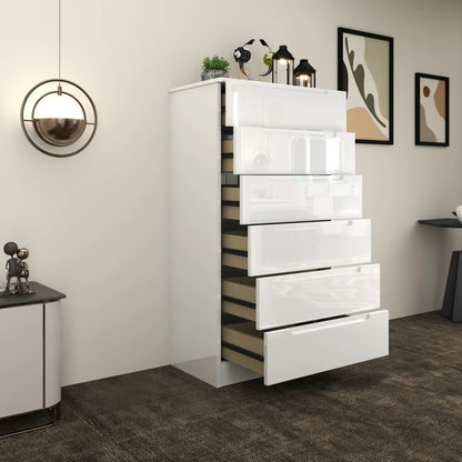 Astoria 6 Drawers Chest White
