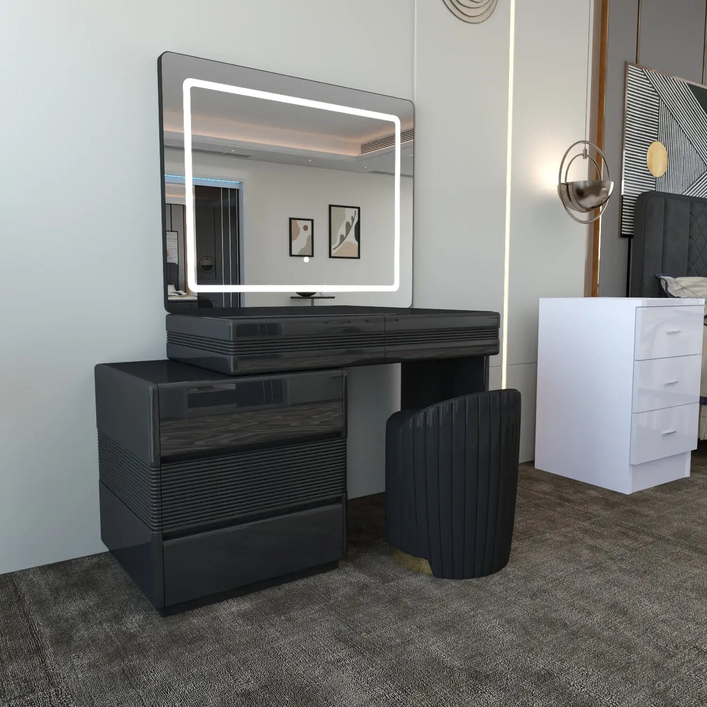 Atlanta Dressing Table Black