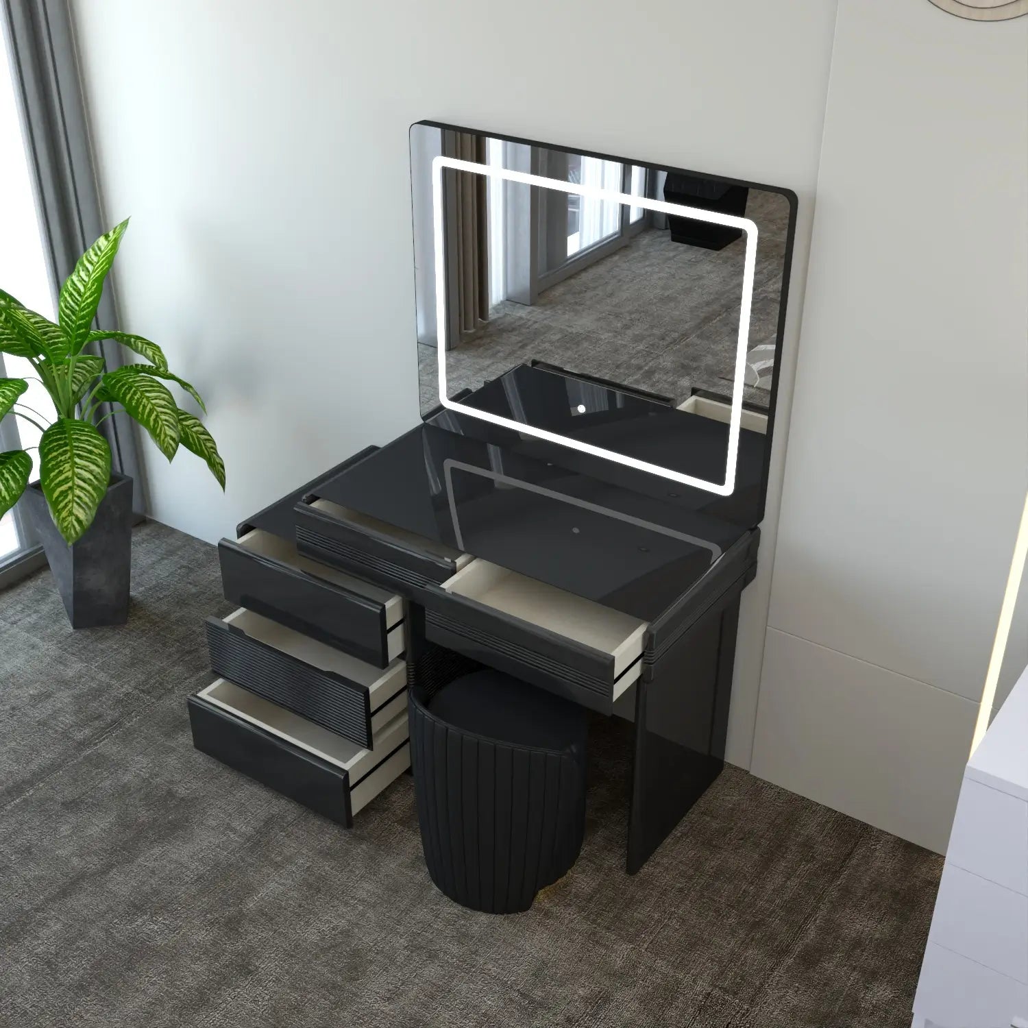 Atlanta Dressing Table Black