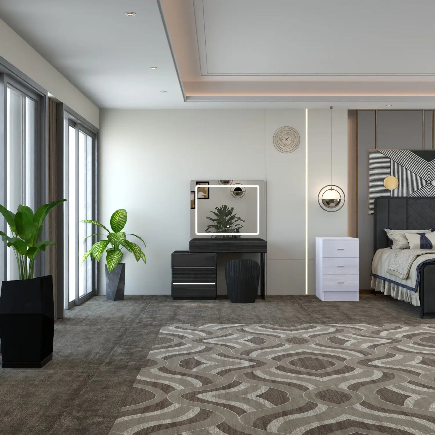 Atlanta Dressing Table Black