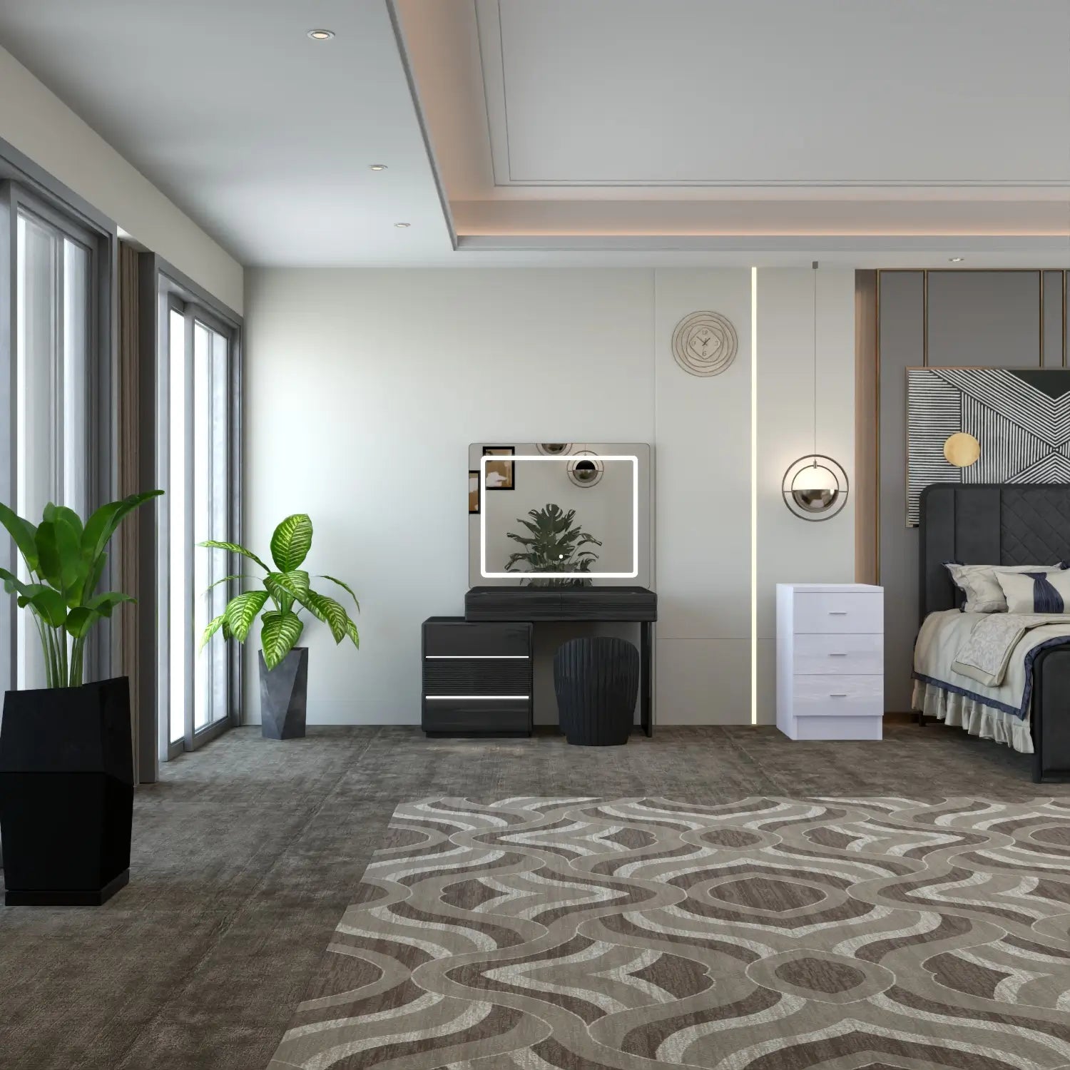 Atlanta Dressing Table Black