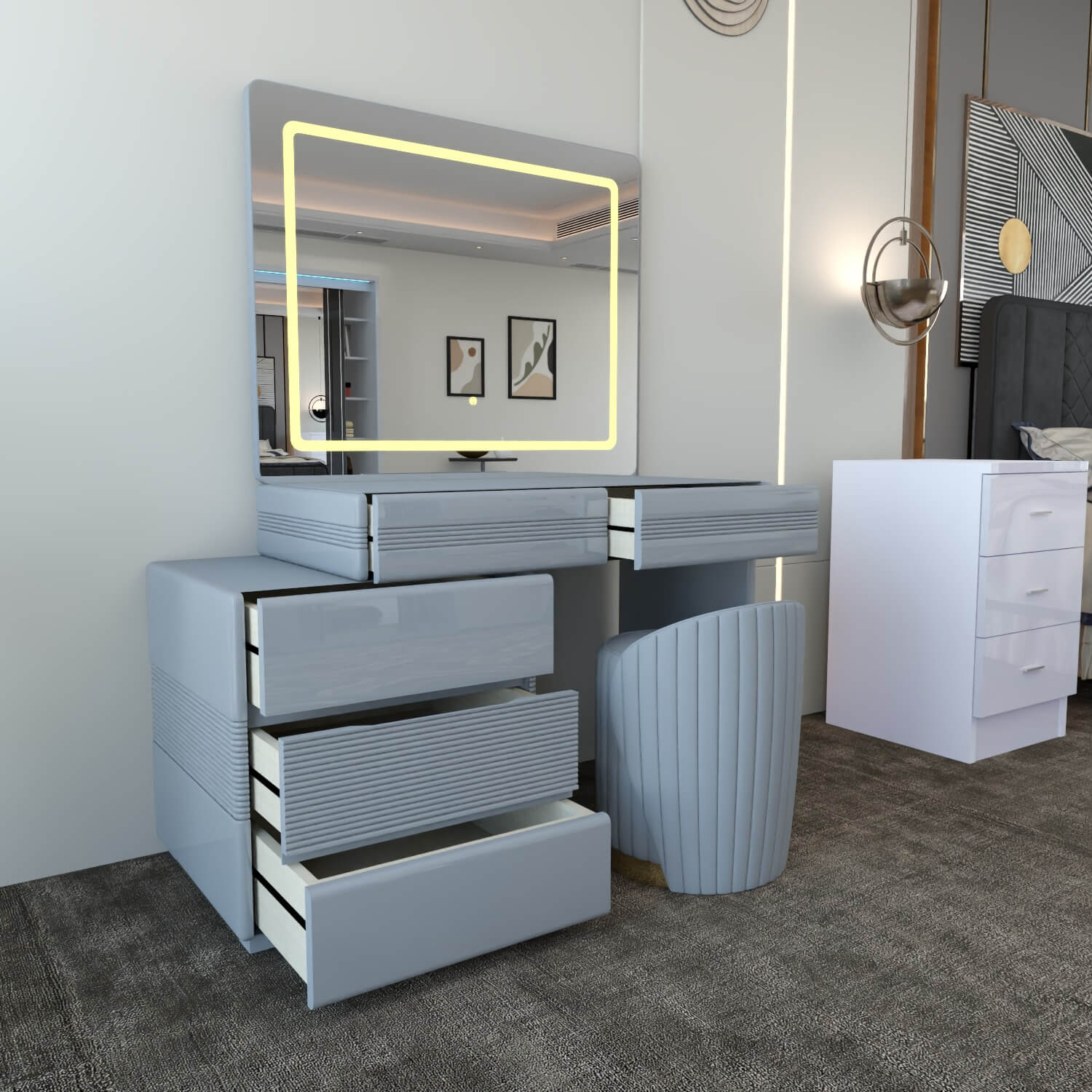 Atlanta Dressing Table Gray