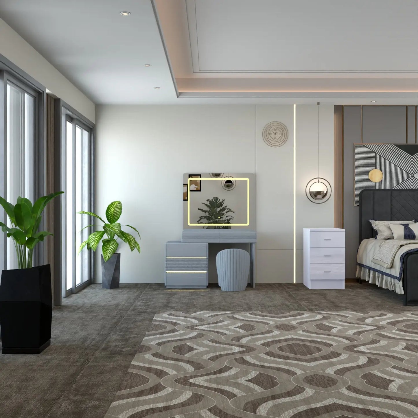 Atlanta Dressing Table Gray