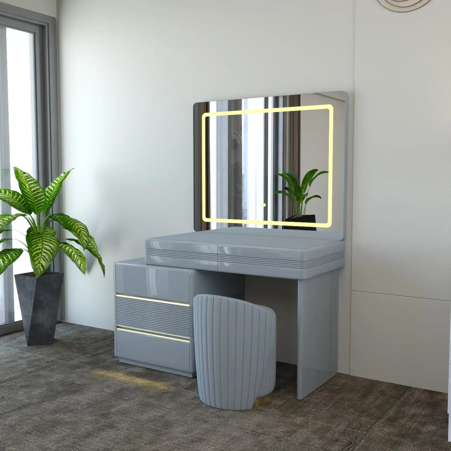 Atlanta Dressing Table Gray